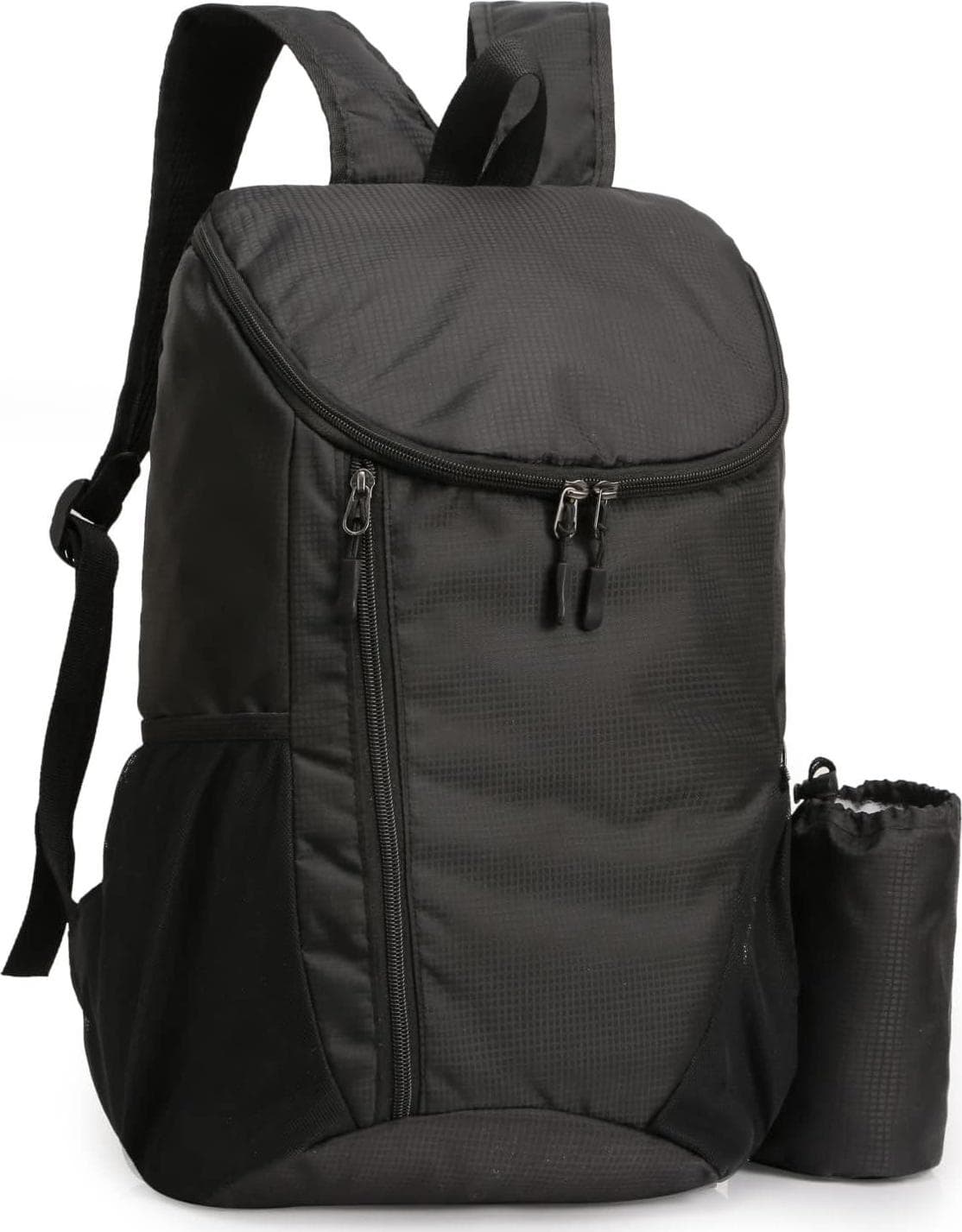 Hiking Backpack, Waterproof and Wear-resistant Lightweight Backpack Packable,Outdoor Travel Camping Daypack Foldable-BLACK